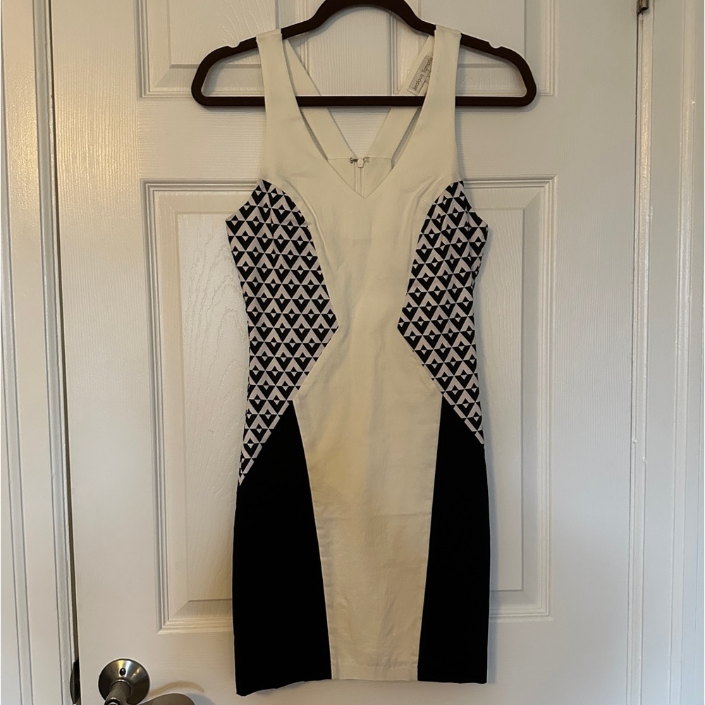 Black & White Bodycon Dress